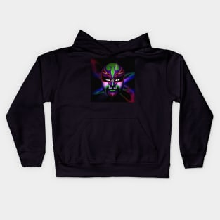 Chinese Opera Mask EVA-01 Kids Hoodie